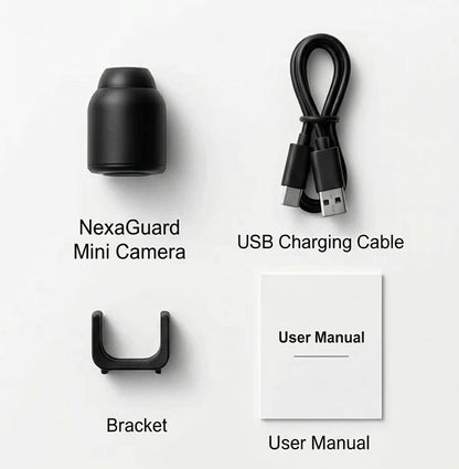 NexaGuard Smart Mini WiFi Camera | 1080P HD | 140° Wide Angle | Night Vision | Motion Alerts