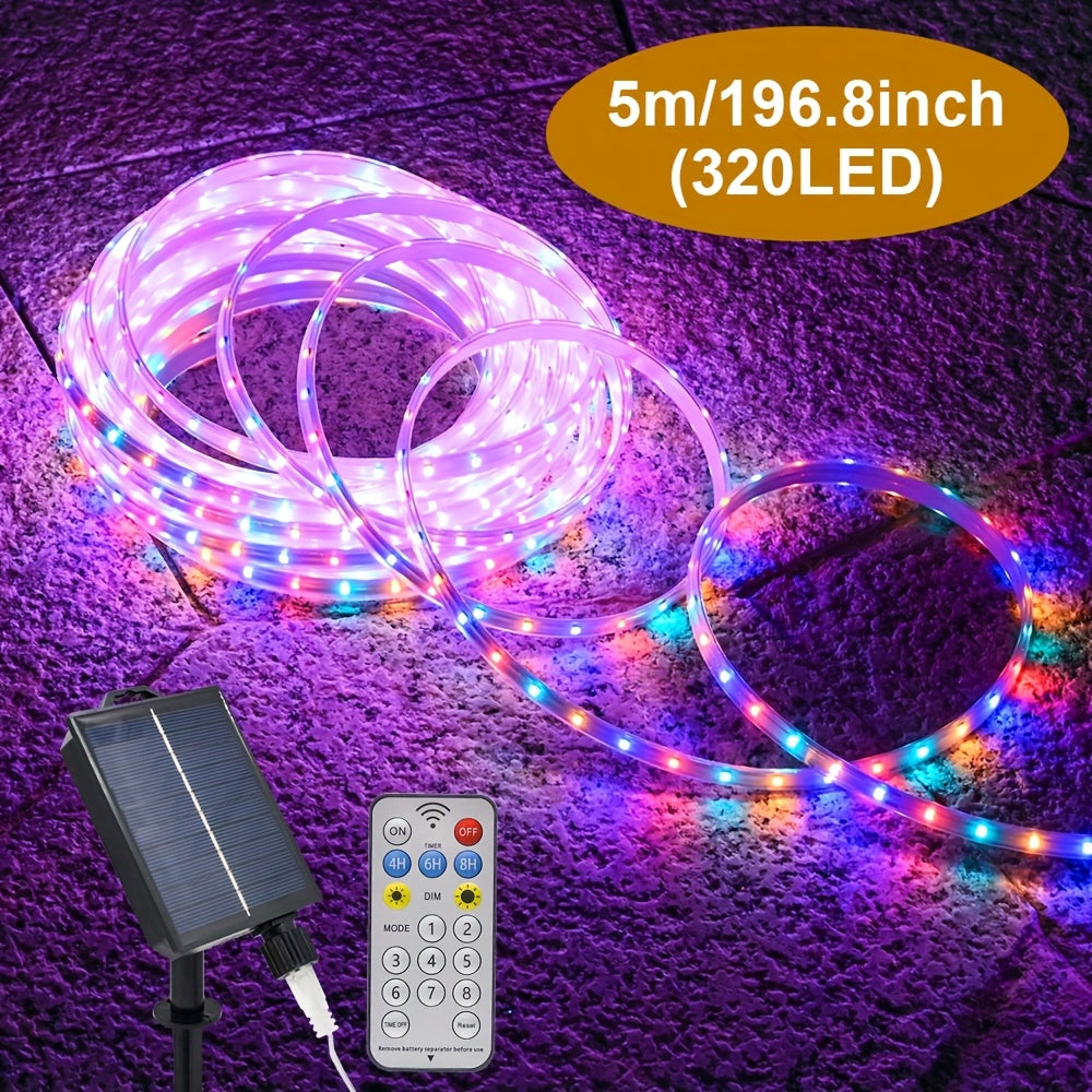Outdoor Solar Rope Lights | 320/640 LED String Fairy Lights with 8 Modes
