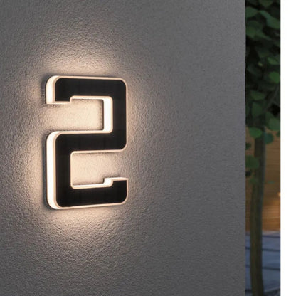 LightNumbers - Solar-Powered Illuminated House Numbers