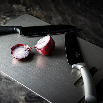 Titanium-Finished Aluminium Cutting Board | Hygienic Kitchen Design