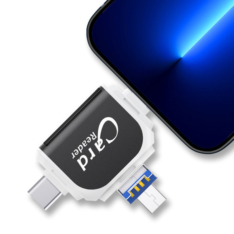 Memory Card Reader USB C Multi Device 4 in 1 File Transfer Adapter