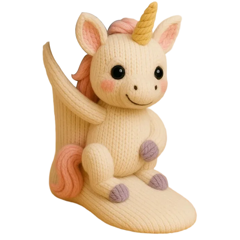 3D Knitted Animal Hug Socks