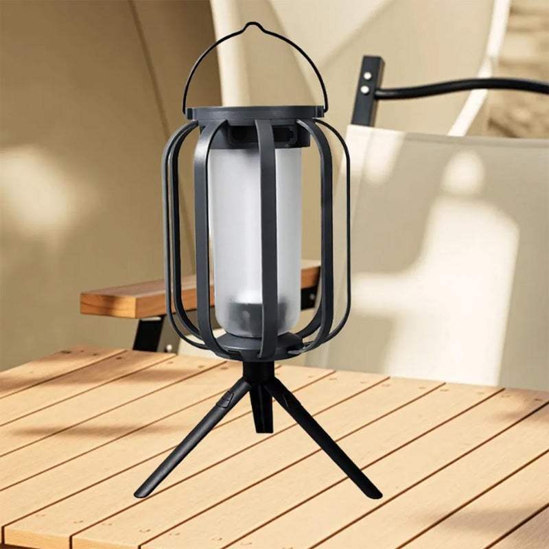 LED Lantern | Solar and USB-Rechargeable Flame-Effect Light