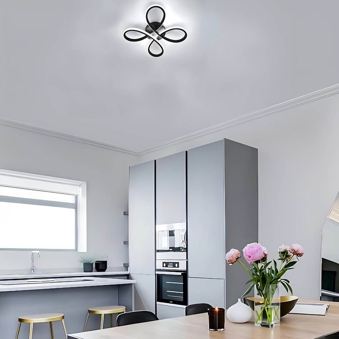 Modern Butterfly LED Ceiling Light | 3-Colour Dimmable with Wall Control