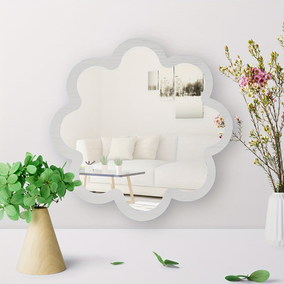 Wooden Cloud Wall Mirror | Cute Decorative Mirror for Kids’ Room