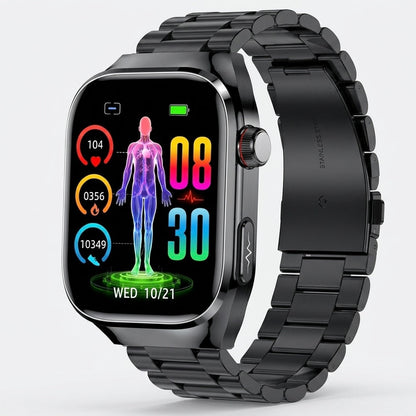 ECG Smart Watch | Heart Rate, Blood Oxygen & Sleep Tracking | IP68 | Bluetooth Calling | 650mAh | 2.04" AMOLED