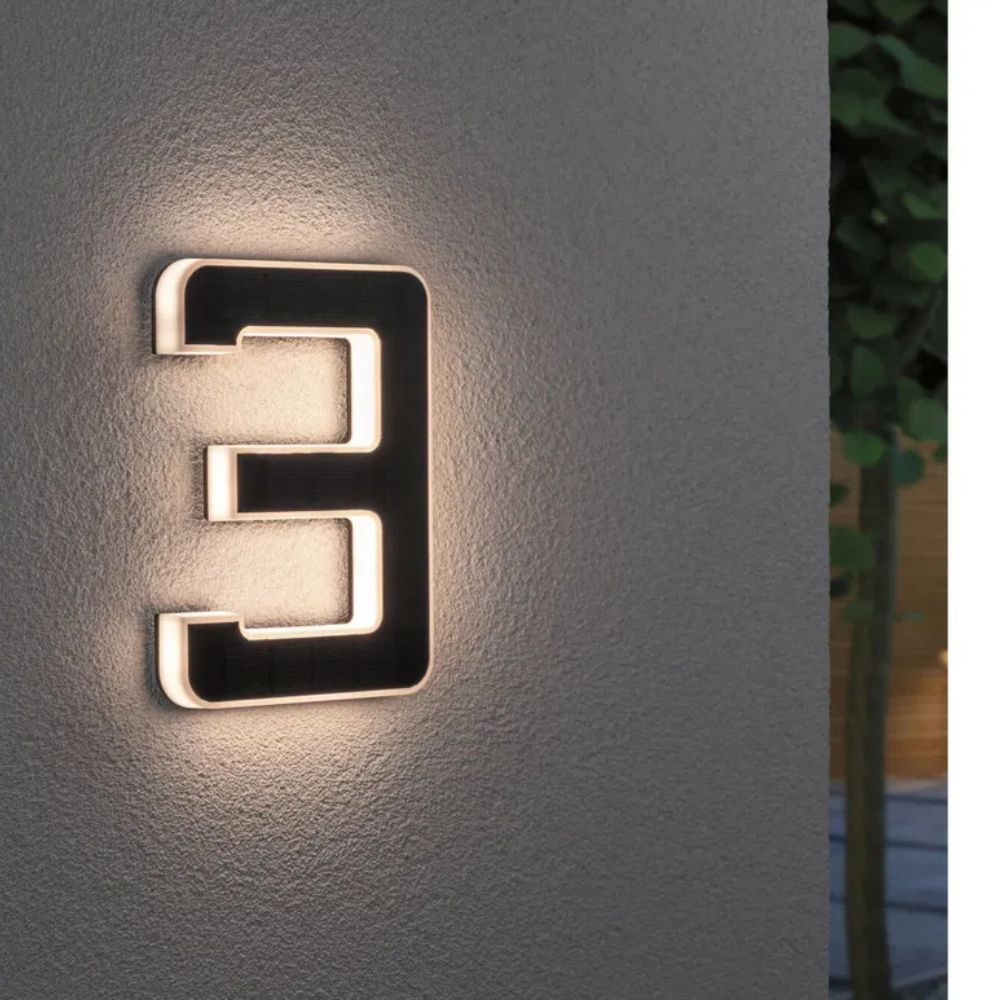 LightNumbers - Solar-Powered Illuminated House Numbers