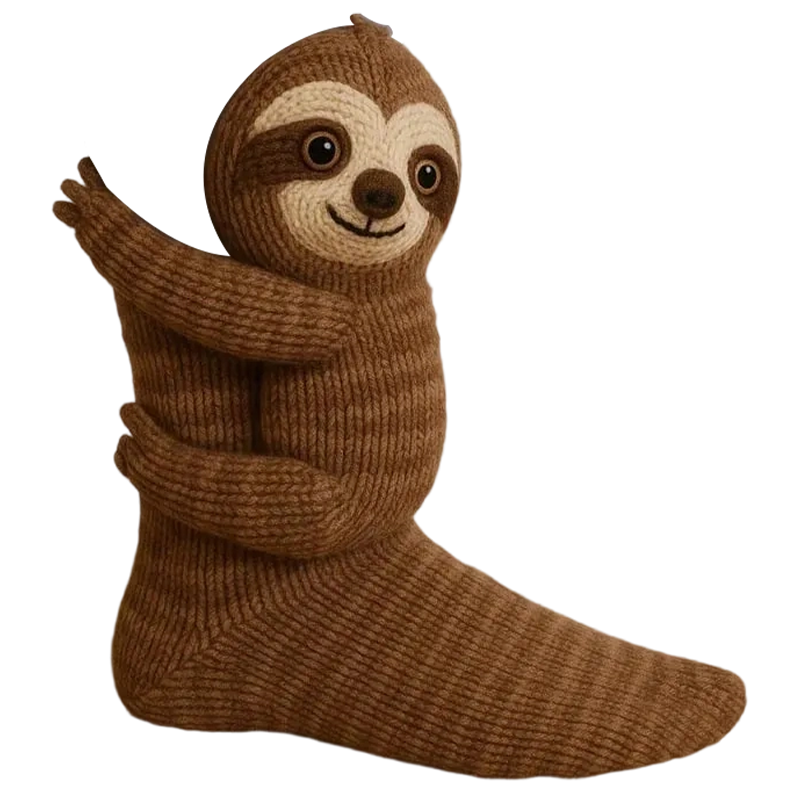 3D Knitted Animal Hug Socks