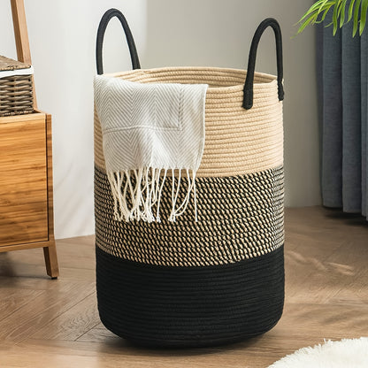 Large Laundry Hamper Basket with Handles | Modern Farmhouse Style