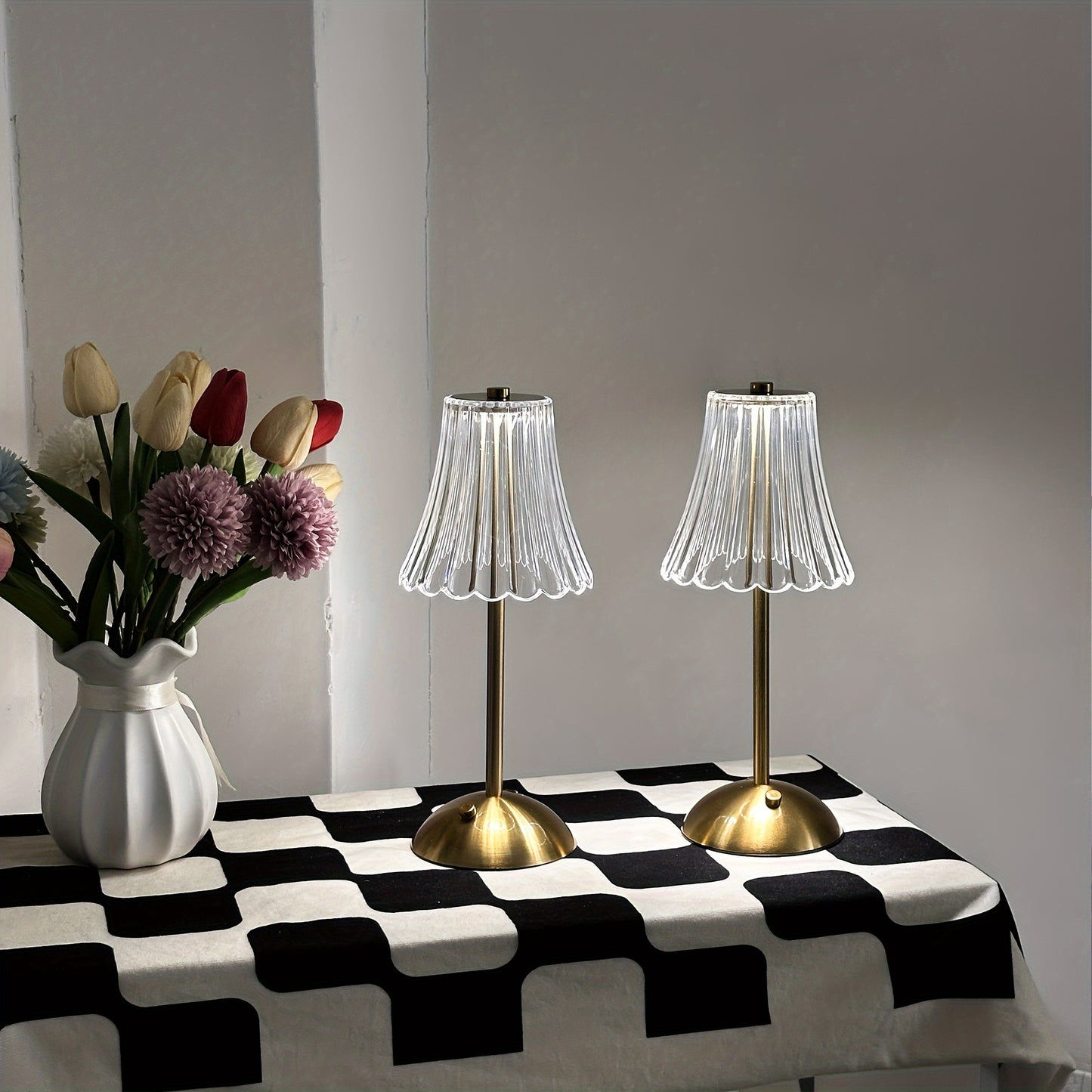 Dimmable LED Table Lamp | USB Rechargeable Touch Sensor Light