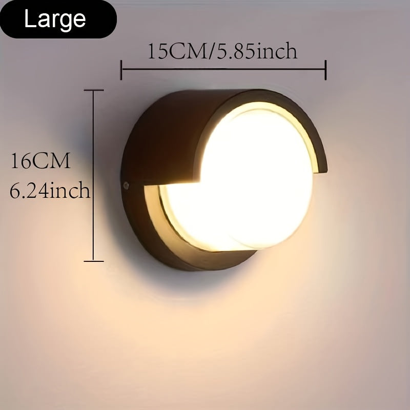 Modern LED Wall Light | Outdoor & Indoor Sconce in Warm White (3000K)
