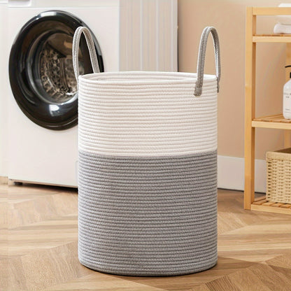 Large Laundry Hamper Basket with Handles | Modern Farmhouse Style