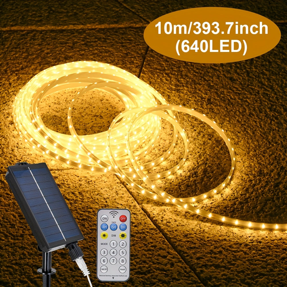 Outdoor Solar Rope Lights | 320/640 LED String Fairy Lights with 8 Modes