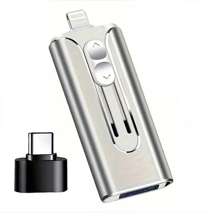 4-In-1 USB Flash Drive | Quick Phone File Backup