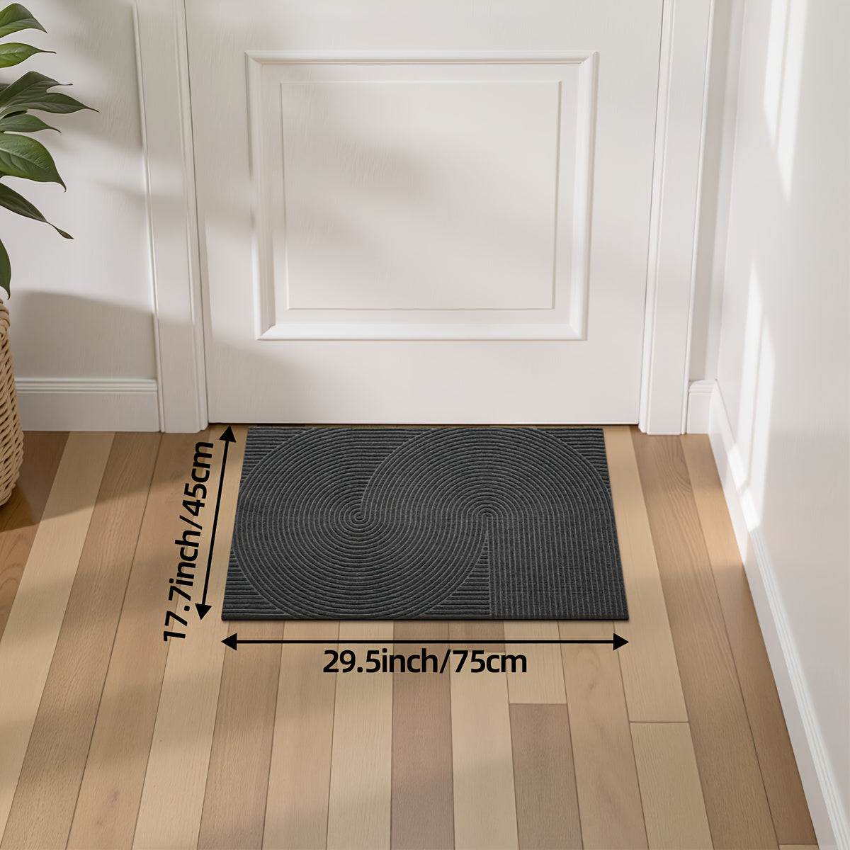 Non-Slip Geometric Door Mat | Indoor & Outdoor Entryway Rug