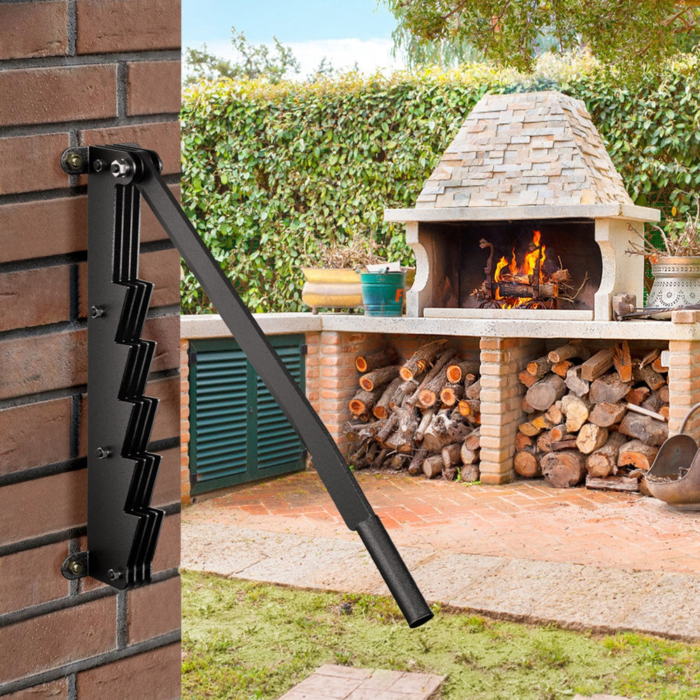 Wall-Mounted Cast Iron Manual Wood Splitter | Heavy-Duty Firewood Kindling Cutter