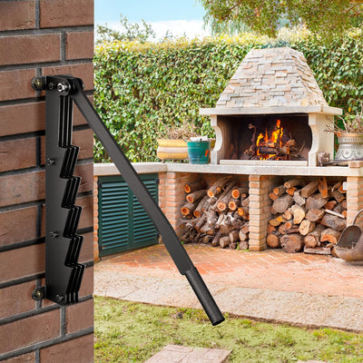 Wall-Mounted Cast Iron Manual Wood Splitter | Heavy-Duty Firewood Kindling Cutter