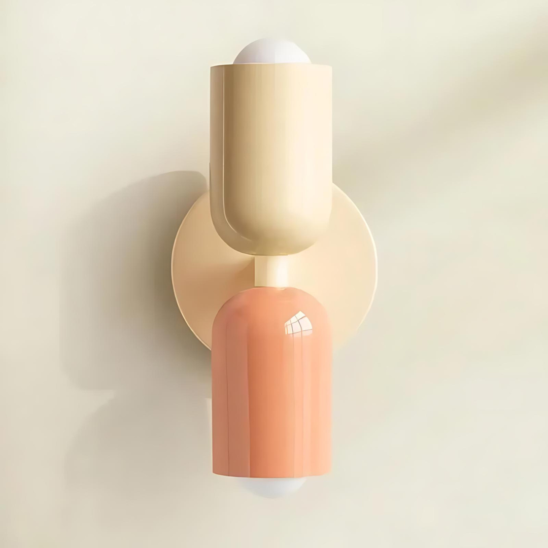 Creamy Glow Wall Lamp | Modern Dual-Light Wall Fixture