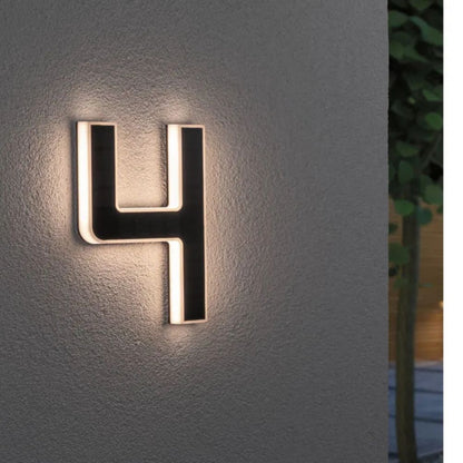LightNumbers - Solar-Powered Illuminated House Numbers