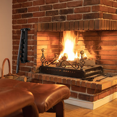 Wall-Mounted Cast Iron Manual Wood Splitter | Heavy-Duty Firewood Kindling Cutter