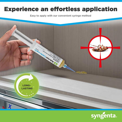 Cockroach Gel Bait Non-Toxic Indoor Pest Control 1.06oz