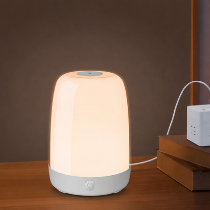 Alarm Clock Sunrise Wake Up Light Dimmable Bedside Lamp