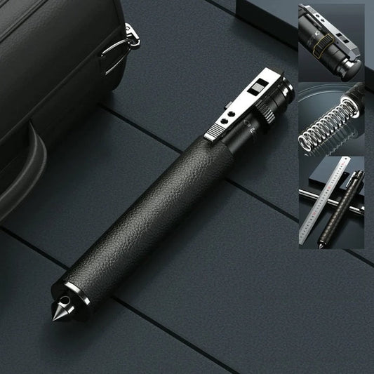 Compact Trekking Pole Portable Hiking Stick Adjustable Steel Support