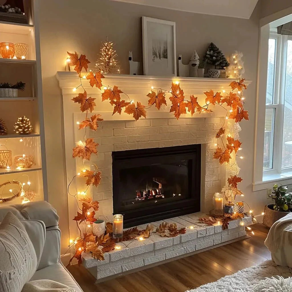 Lighted garland | Warm white fairy lights