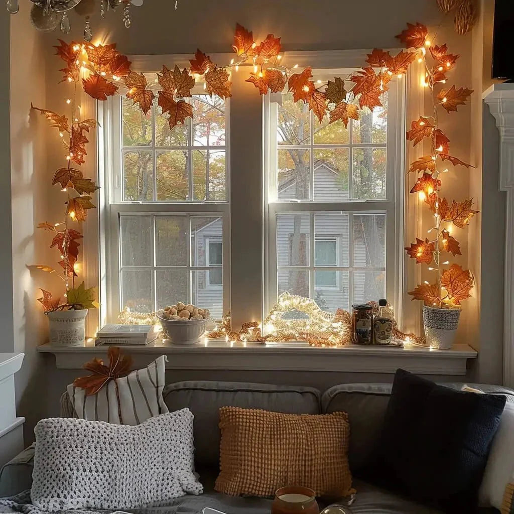 Lighted garland | Warm white fairy lights
