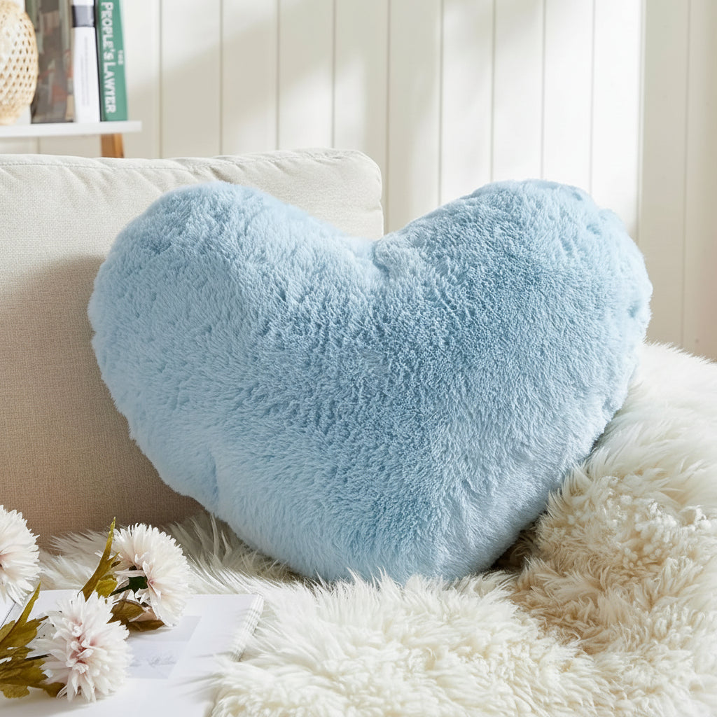 Soft Heart Shaped Plush Pillow Valentines Day Gift Women