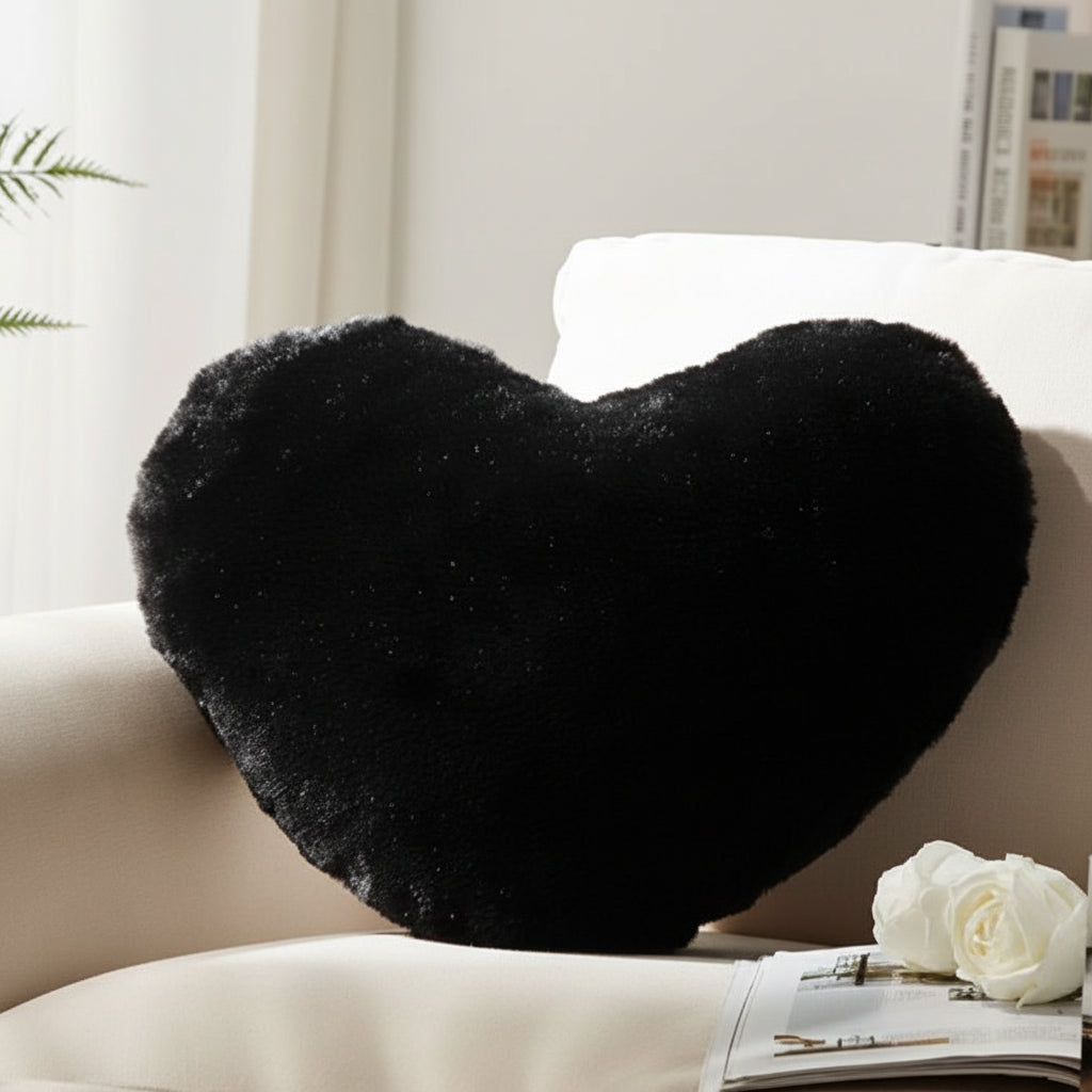 Soft Heart Shaped Plush Pillow Valentines Day Gift Women