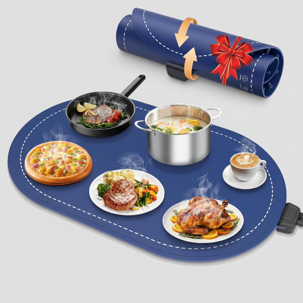 Warming Mat Food Adjustable Temperature Timer Fast Heating