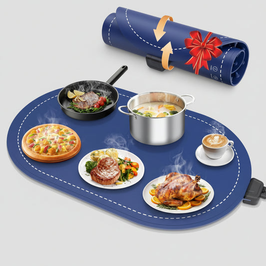 Warming Mat Food Adjustable Temperature Timer Fast Heating