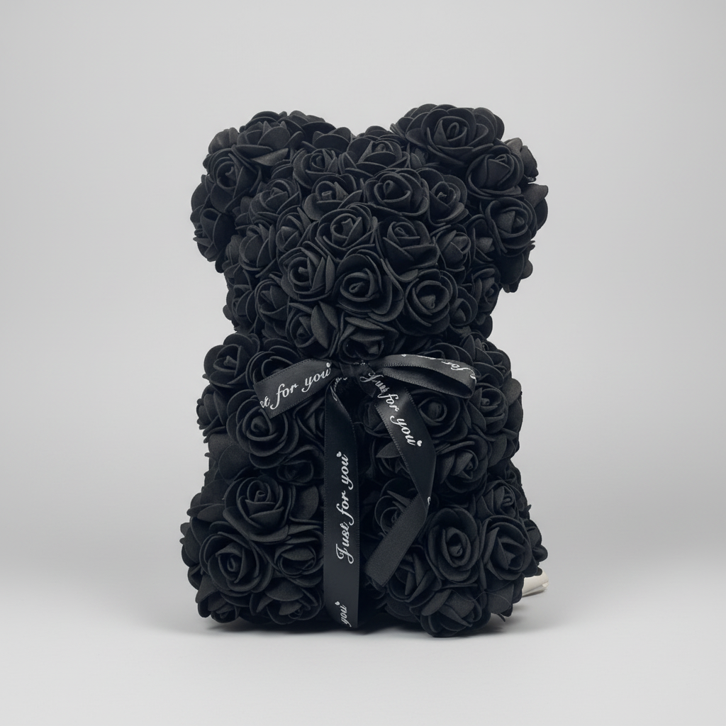 Roses Bear Shaped Figure Romantic Gift Her