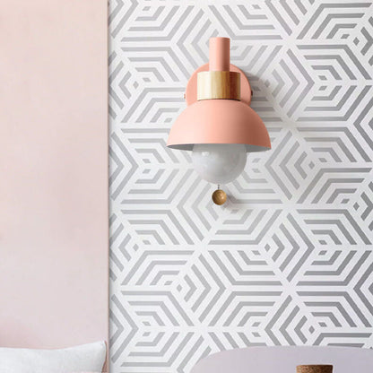 Nordic Macaron Globe Wall Sconce | Modern Pastel Design