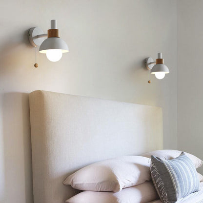 Nordic Macaron Globe Wall Sconce | Modern Pastel Design