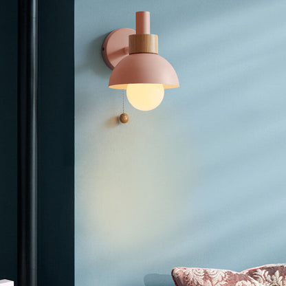 Nordic Macaron Globe Wall Sconce | Modern Pastel Design
