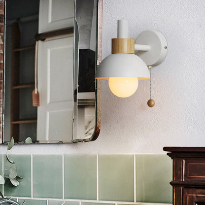 Nordic Macaron Globe Wall Sconce | Modern Pastel Design