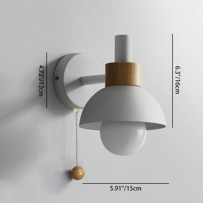 Nordic Macaron Globe Wall Sconce | Modern Pastel Design