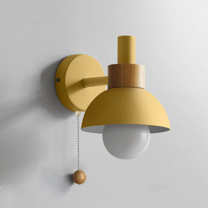 Nordic Macaron Globe Wall Sconce | Modern Pastel Design