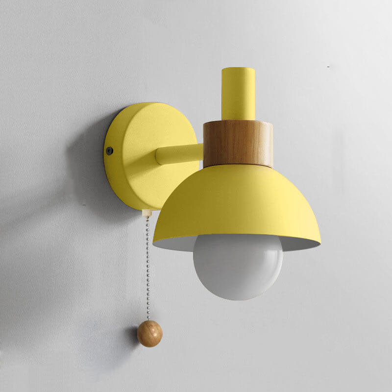 Nordic Macaron Globe Wall Sconce | Modern Pastel Design