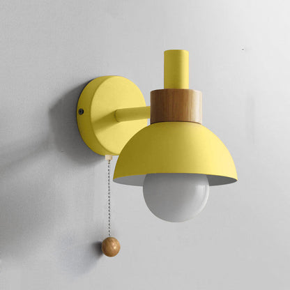 Nordic Macaron Globe Wall Sconce | Modern Pastel Design