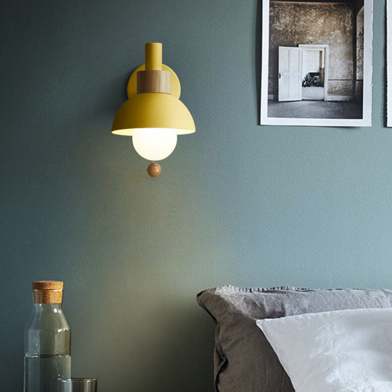 Nordic Macaron Globe Wall Sconce | Modern Pastel Design