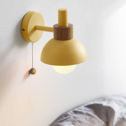 Nordic Macaron Globe Wall Sconce | Modern Pastel Design