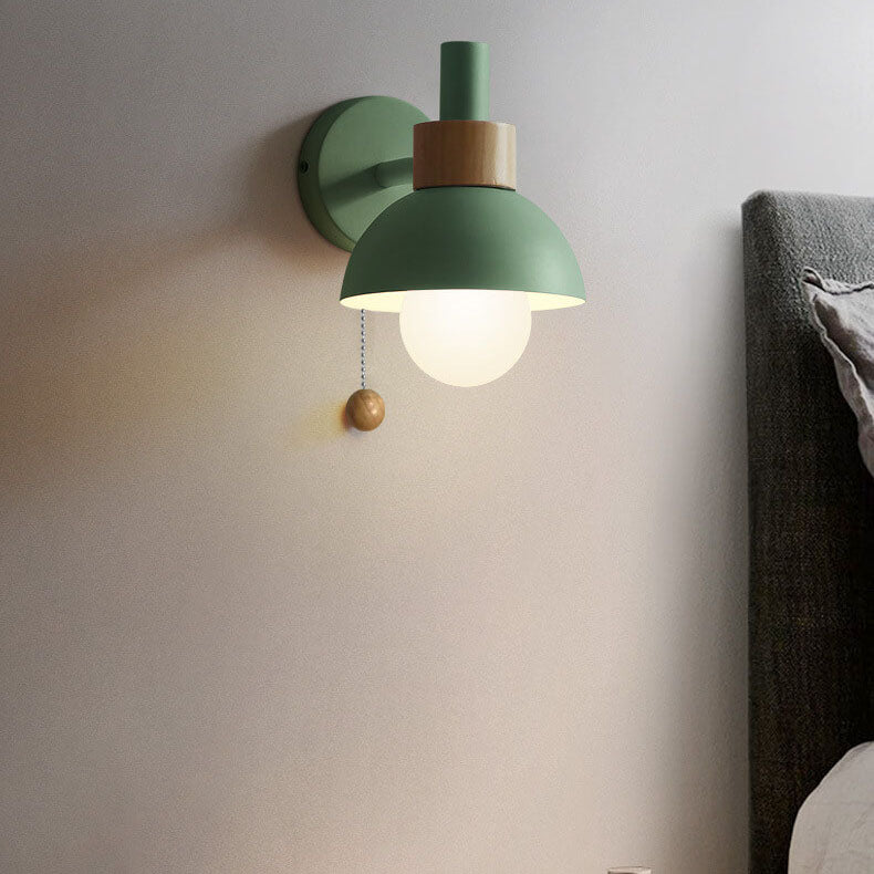 Nordic Macaron Globe Wall Sconce | Modern Pastel Design