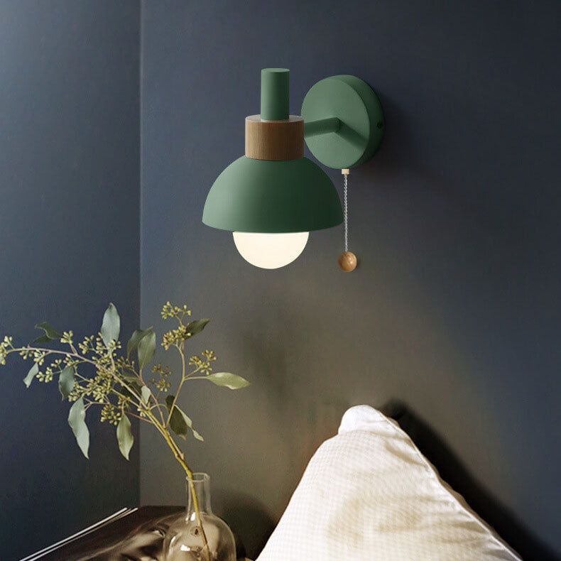Nordic Macaron Globe Wall Sconce | Modern Pastel Design