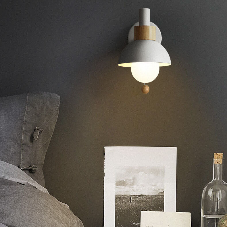 Nordic Macaron Globe Wall Sconce | Modern Pastel Design