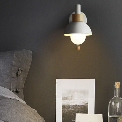 Nordic Macaron Globe Wall Sconce | Modern Pastel Design