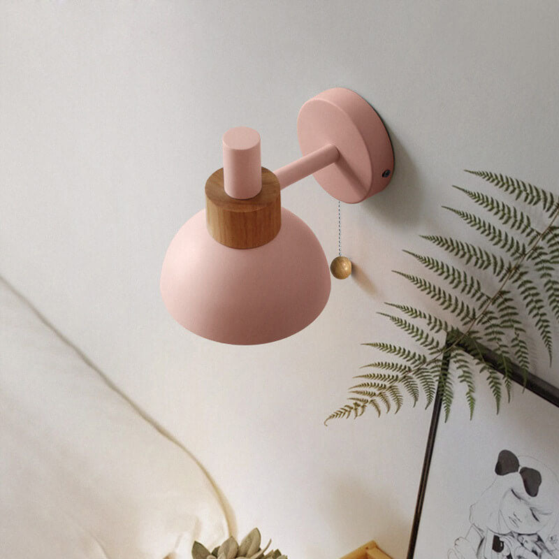 Nordic Macaron Globe Wall Sconce | Modern Pastel Design