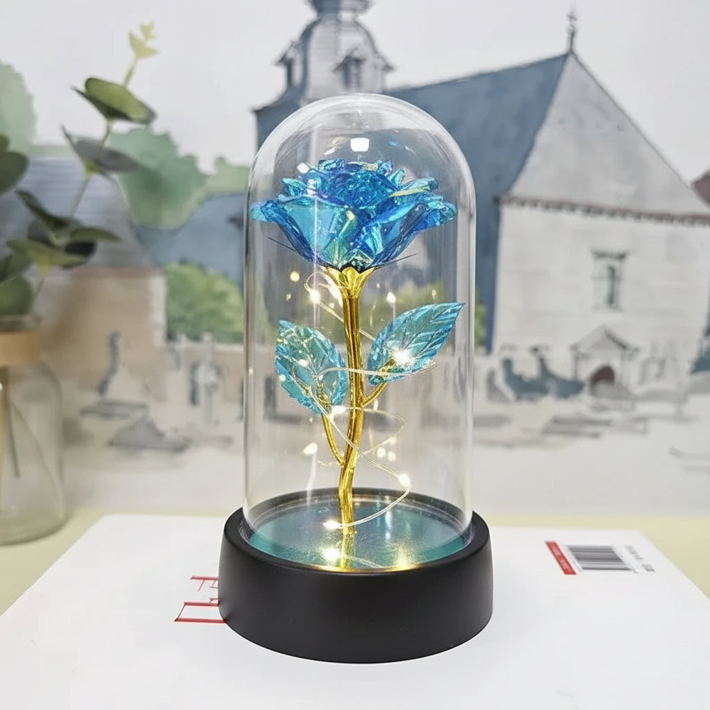Artificial Rose Valentines Eternal LED Light Flower